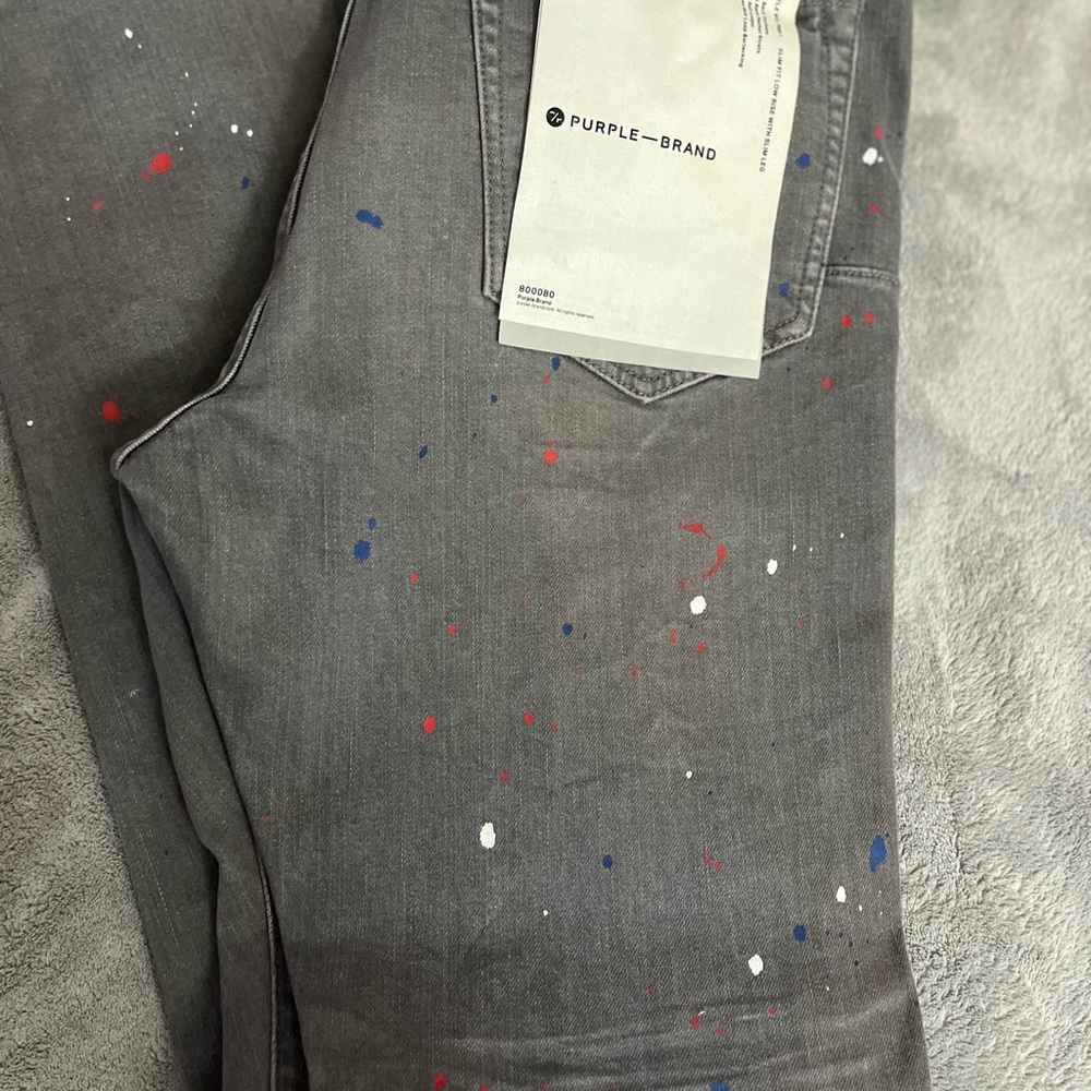 Purple Brand Gray Skinny Jeans for Men